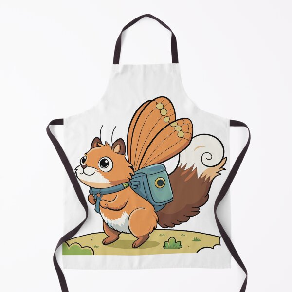 Item preview, Fluffy Squirrel with a Tiny Backpack Atop a Tree Stump designed and sold by omerfdln34.
