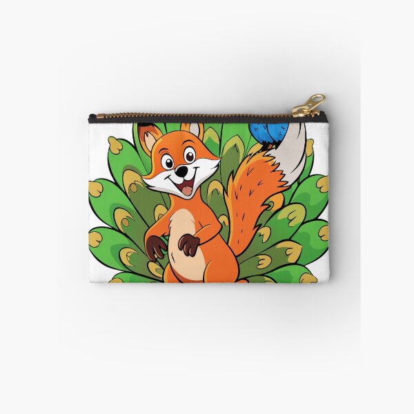 Item preview, Fluffy Fox with a Mischievous Grin Riding on the Back of a Bird designed and sold by omerfdln34.