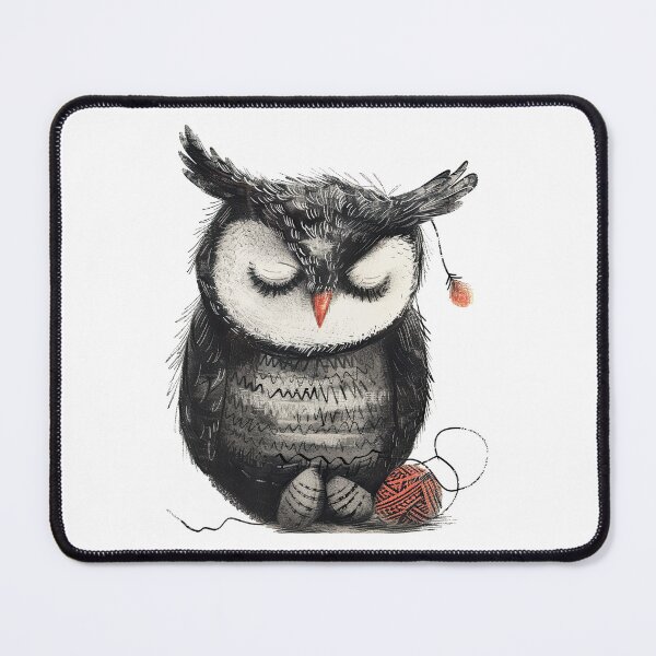 Item preview, Sleepy owl with a ball of threads designed and sold by faberrzhe.