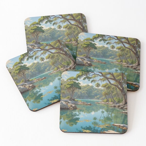 Item preview, Secluded lagoon3 designed and sold by seahorse crossing.
