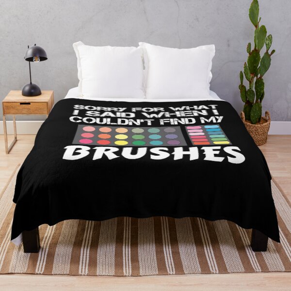 Item preview, Funny Makeup Brushes Quote Sarcastic Humor designed and sold by SharpThreadZ.