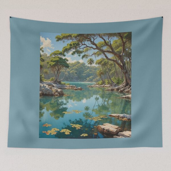 Item preview, Secluded lagoon3 designed and sold by seahorse crossing.