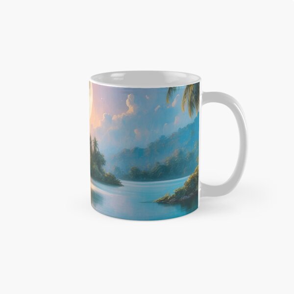 Item preview, "Tropical Paradise Under a Luminous Moonlight Radiance" designed and sold by ArtComixHaven.