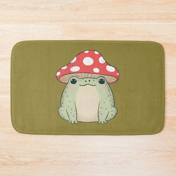 Item preview, mushrom hat frog kawaii designed and sold by PrimeInk.