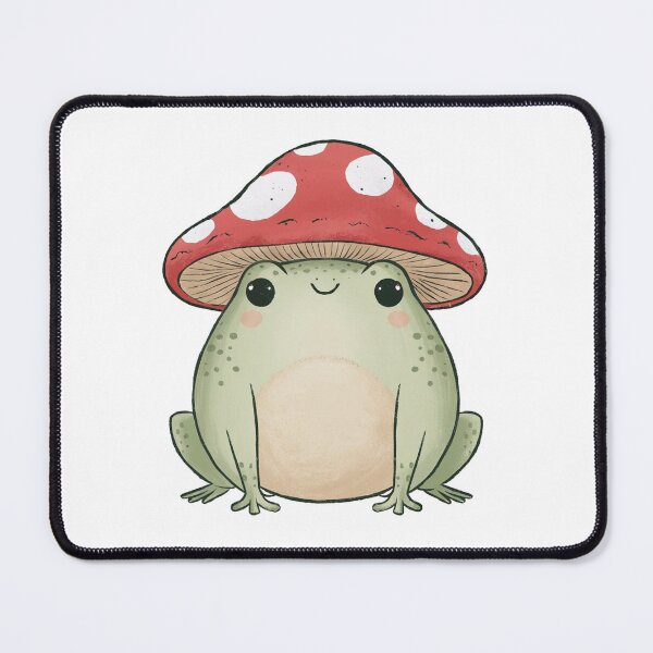 Item preview, simple frog with mushrom hat designed and sold by PrimeInk.