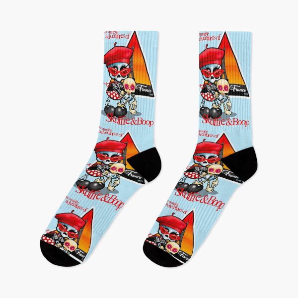 Item preview, Skullie and Boop: France designed and sold by MetroInk.