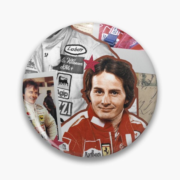 Item preview, Gilles Villeneuve collage print designed and sold by cceridwenx.