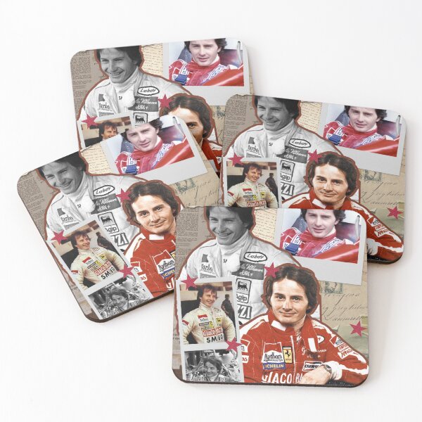 Item preview, Gilles Villeneuve collage print designed and sold by cceridwenx.