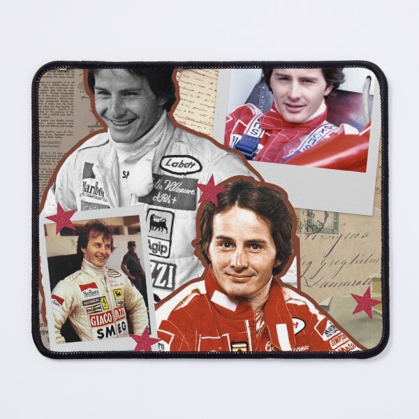 Item preview, Gilles Villeneuve collage print designed and sold by cceridwenx.