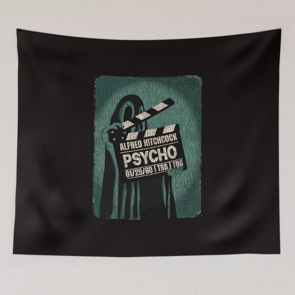 Item preview, Vintage Alfred Hitchcock's "Pyscho" clapperboard. Classic suspense Cinema fans gift. designed and sold by paulo silveira.