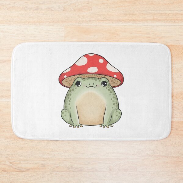 Item preview, Kawaii Frog with mushroom hat designed and sold by PrimeInk.