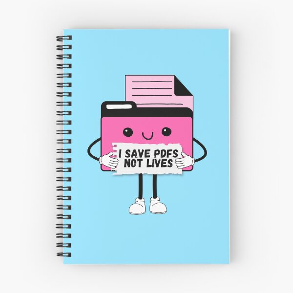 Item preview, I Save PDFs Not Lives Cute Funny Graphic Icon Pink Happy Work Humor Sarcastic designed and sold by mariahmoniquedesign.