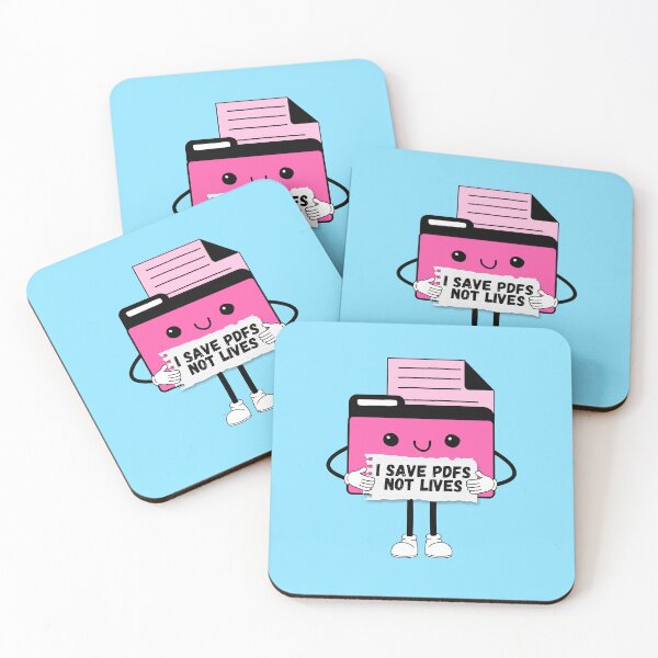 Item preview, I Save PDFs Not Lives Cute Funny Graphic Icon Pink Happy Work Humor Sarcastic designed and sold by mariahmoniquedesign.