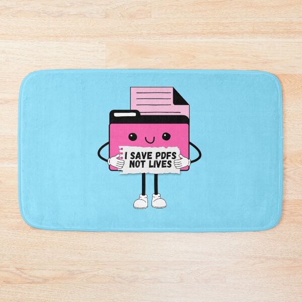 Item preview, I Save PDFs Not Lives Cute Funny Graphic Icon Pink Happy Work Humor Sarcastic designed and sold by mariahmoniquedesign.