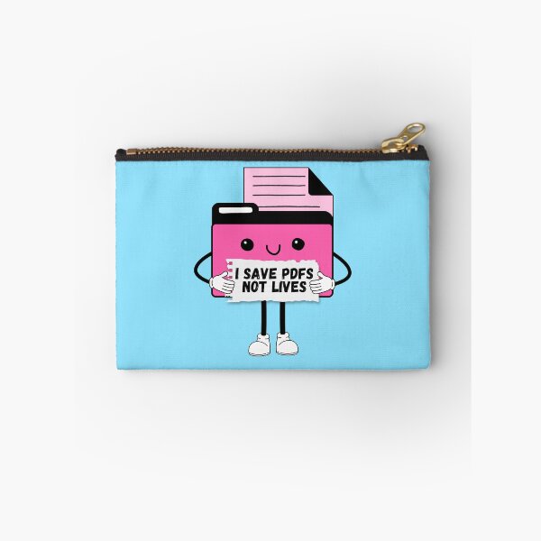 Item preview, I Save PDFs Not Lives Cute Funny Graphic Icon Pink Happy Work Humor Sarcastic designed and sold by mariahmoniquedesign.