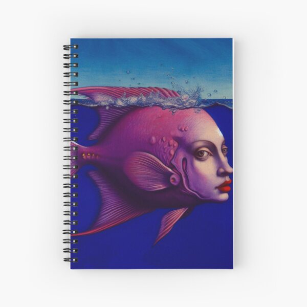 Fish Face 1 Spiral Notebook