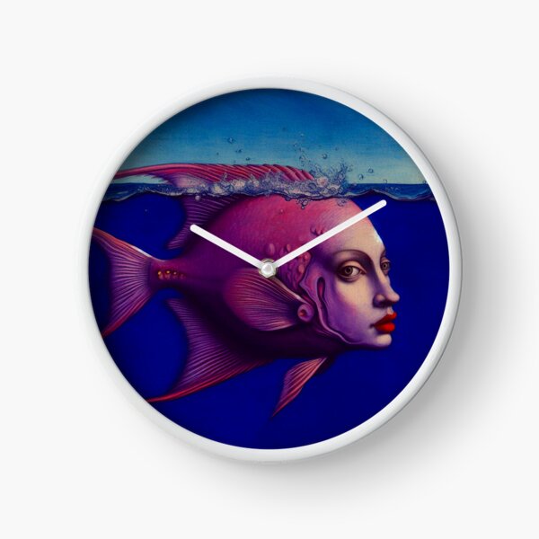 Fish Face 1 Clock