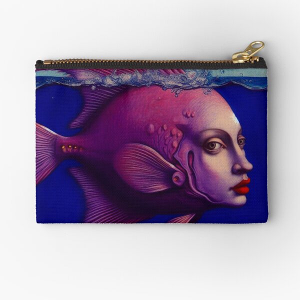 Fish Face 1 Zipper Pouch