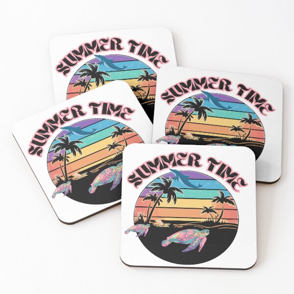 Item preview, summer vibes Happy summer turtle print  designed and sold by artscreat.
