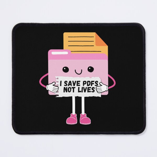 Item preview, Save PDFs Not Lives Cute Funny Graphic Icon Black Happy Work Humor Sarcastic designed and sold by mariahmoniquedesign.