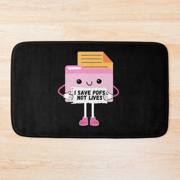 Item preview, Save PDFs Not Lives Cute Funny Graphic Icon Black Happy Work Humor Sarcastic designed and sold by mariahmoniquedesign.