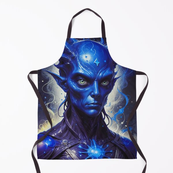 Item preview, Blue Alien Elf King Superhero designed and sold by TheArtOfPat.