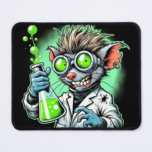 Item preview, Mad Lab Rat with Bubbling Beaker designed and sold by ArtFeverShop.