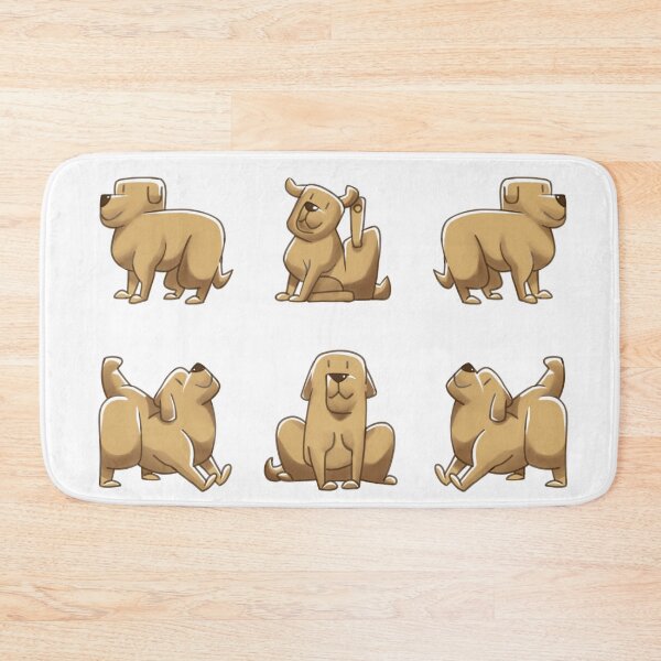 Artikelvorschau, 4 Cartoon-Hunde Golden Retriever besitzen entworfen und verkauft von Biomazhop.