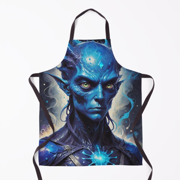 Item preview, Blue Alien Elf King Superhero designed and sold by TheArtOfPat.