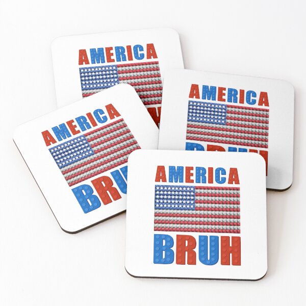 Item preview, Building Bricks America Bruh  designed and sold by BeansHotTees.