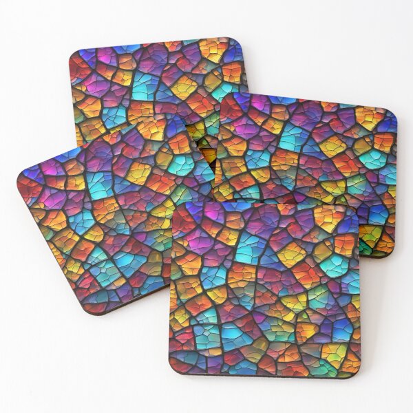 Item preview, Abstract Colorful Stained Glass Pattern designed and sold by calibrit.
