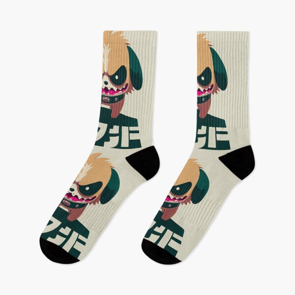 Item preview, Quirky Dog: Green Japanese Letters designed and sold by IAPICTURE.