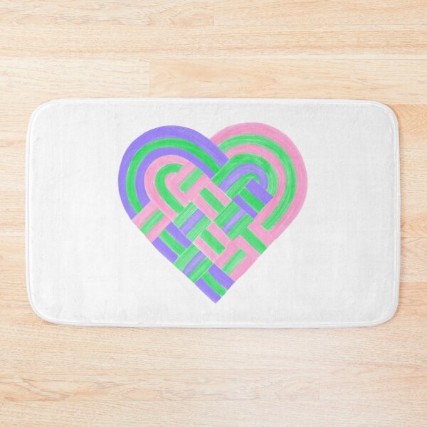 Item preview, Woven Heart Trigender Pride Flag Pink Purple Green designed and sold by JoyfulJen.