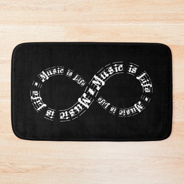 Item preview, Endless Melody: Minimalist 'Music is Life' Infinity Design designed and sold by H Jonas.