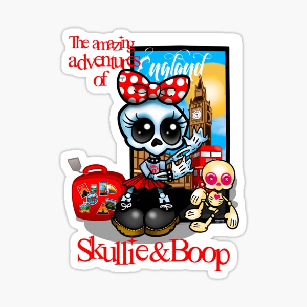 Item preview, Skullie and Boop: England designed and sold by MetroInk.