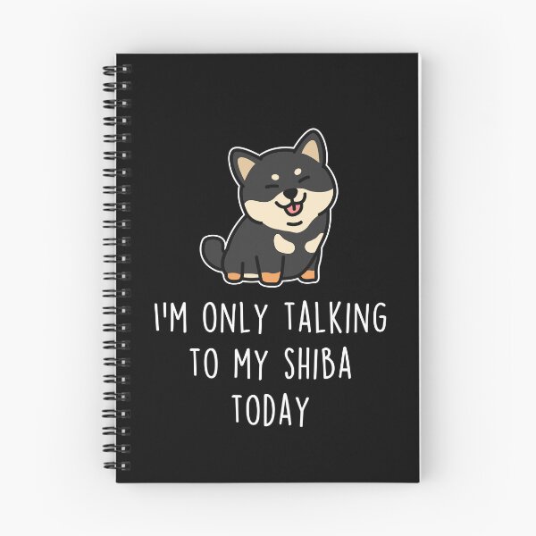 Item preview, Black and Tan Shiba Inu Dog Talking To designed and sold by Clara Hollins.