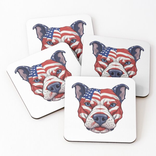 Item preview, DOG AMERICAN FLAG designed and sold by Sanny88.