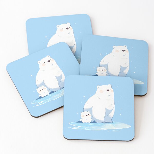 Item preview, Lovely Mom and Baby Polar Bear designed and sold by Windy-market.