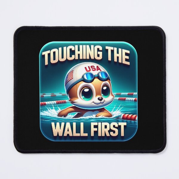 Item preview, Swimming Touching the Wall First USA Patriotic designed and sold by sparsonboutique.