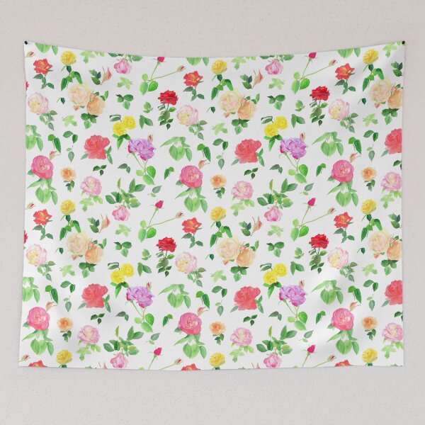 Item preview, Watercolor Roses white designed and sold by SMHPaperDesigns.