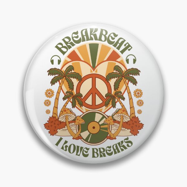 Item preview, BREAKBEAT  - I Love Peace Heart (Army green/tan)  designed and sold by Discothreadz.