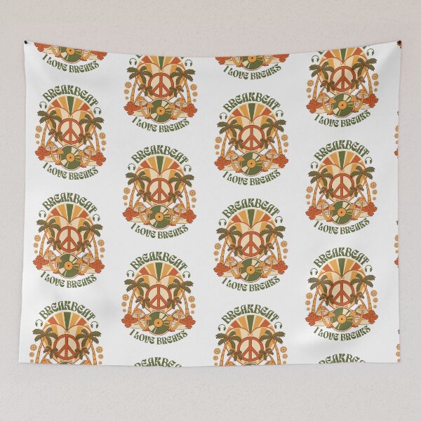 Item preview, BREAKBEAT  - I Love Peace Heart (Army green/tan)  designed and sold by Discothreadz.