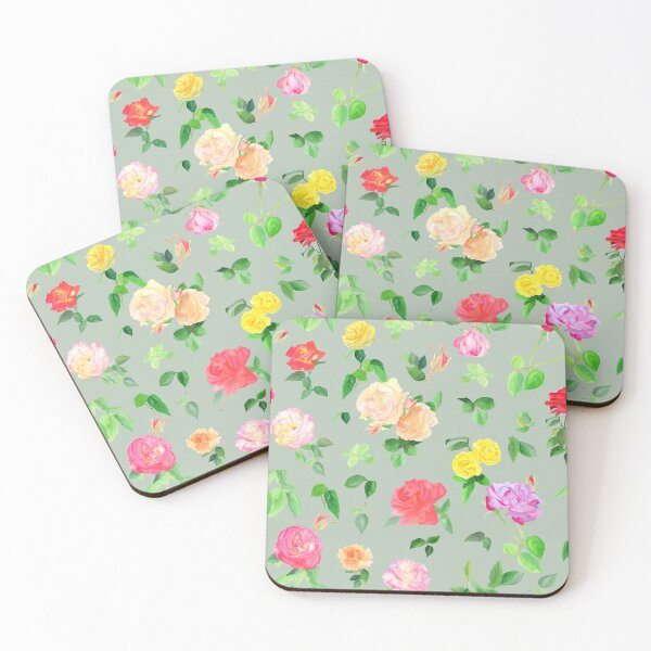 Item preview, Watercolor Roses sage designed and sold by SMHPaperDesigns.
