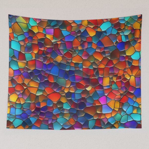 Item preview, Abstract Colorful Stained Glass Pattern designed and sold by calibrit.