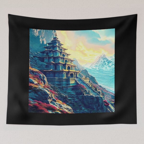 Item preview, Temple Sunset designed and sold by Kingcls.