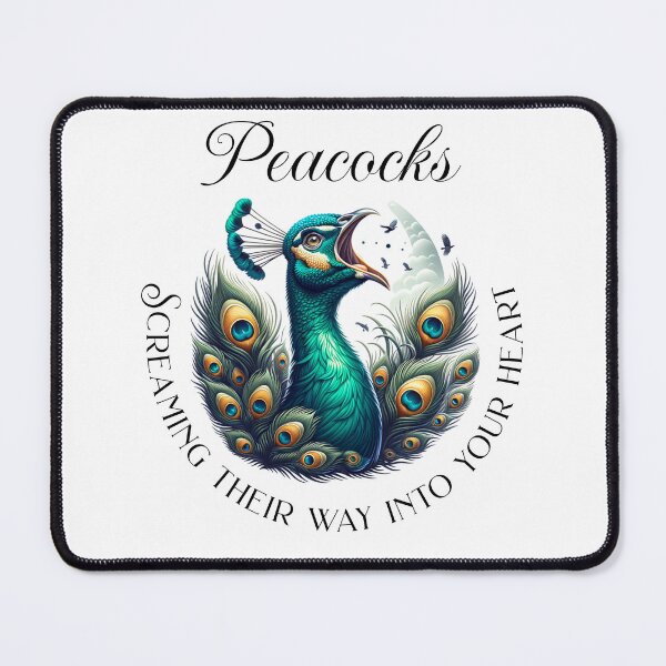 Item preview, Peacocks, Screaming Their Way Into Your Heart designed and sold by absurditeestore.