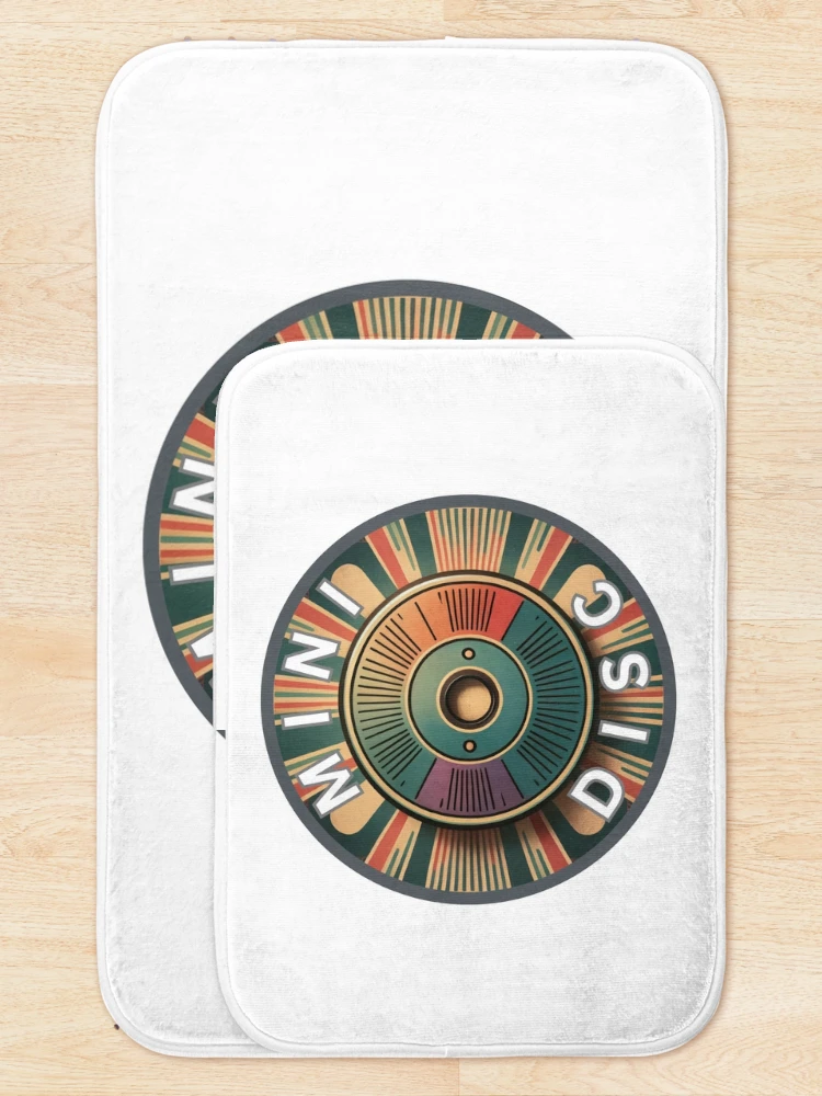 Thumbnail 5 of 6, Bath Mat, Retro Mini Disc Design designed and sold by PING 999 STUDIO.