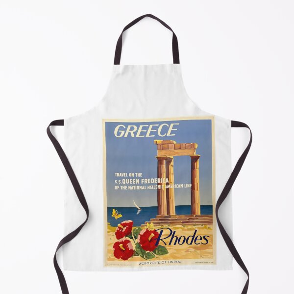 Item preview, GREECE - RHODES - ACROPOLIS OF LINDOS  Travel Poster  designed and sold by TeeARTHY.