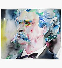 MARK TWAIN - watercolor portrait.5 Poster