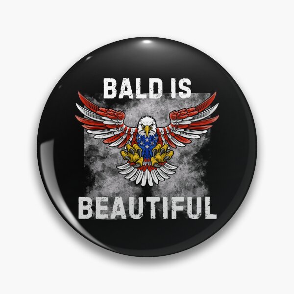 Item preview, Funny Bald Is Beautiful Patriotic Eagle National Bird designed and sold by MagicSD Designs.